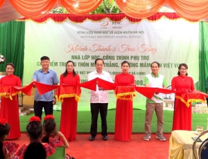 Chương trình khánh thành nhà lớp học điểm trường Minh Thắng, trường mầm non Việt Vinh